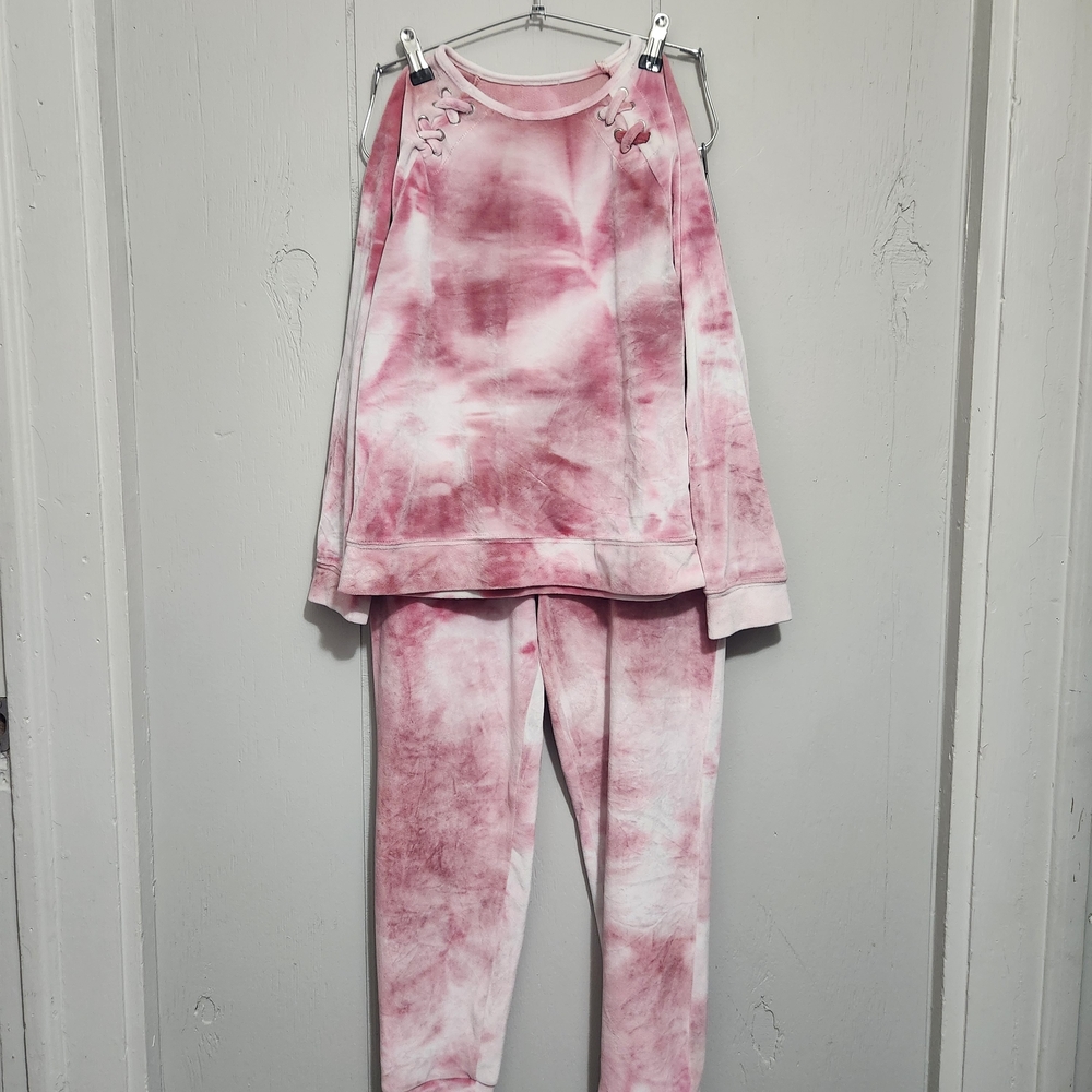 Pink Tie-Dye Kids Pajamas